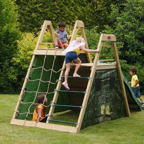 Plum Climbing Pyramid with Slide plus FREE Grass Protection Mats (pack of 2) 