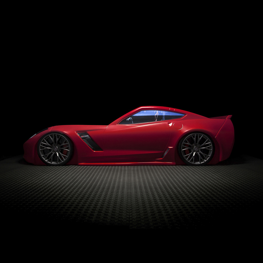 Step2 Corvette Z06 Bed with Lights - Red - Factory Seconds
