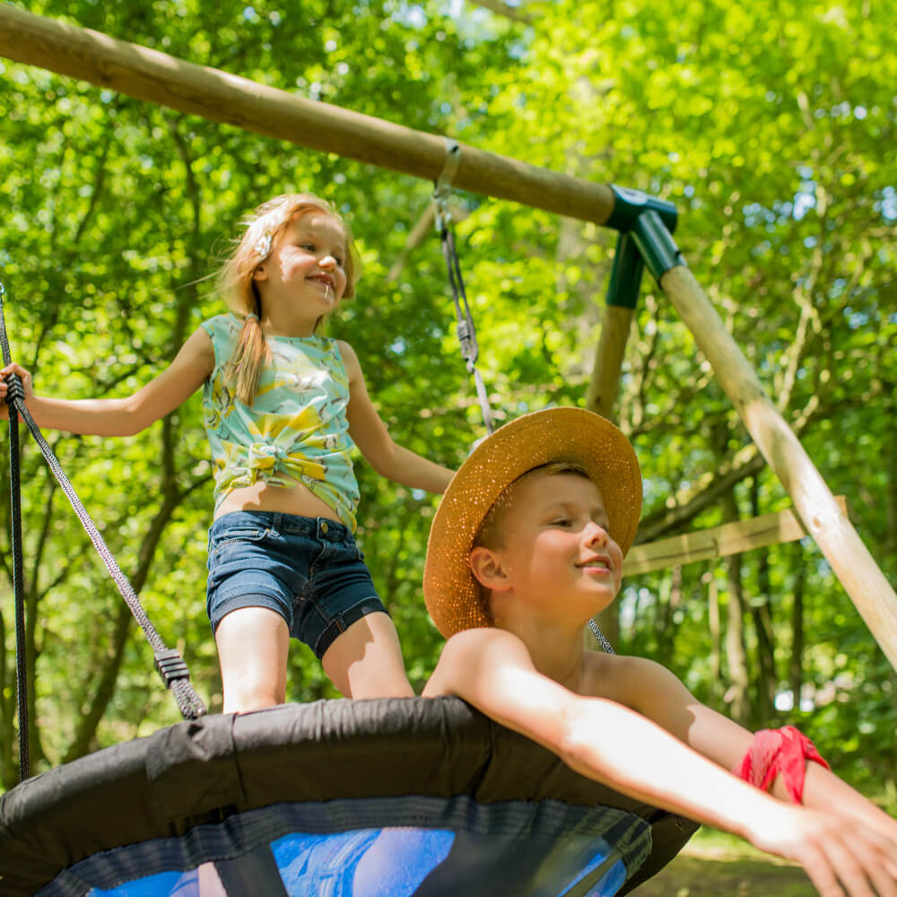 Plum Spider Monkey II Swing Set