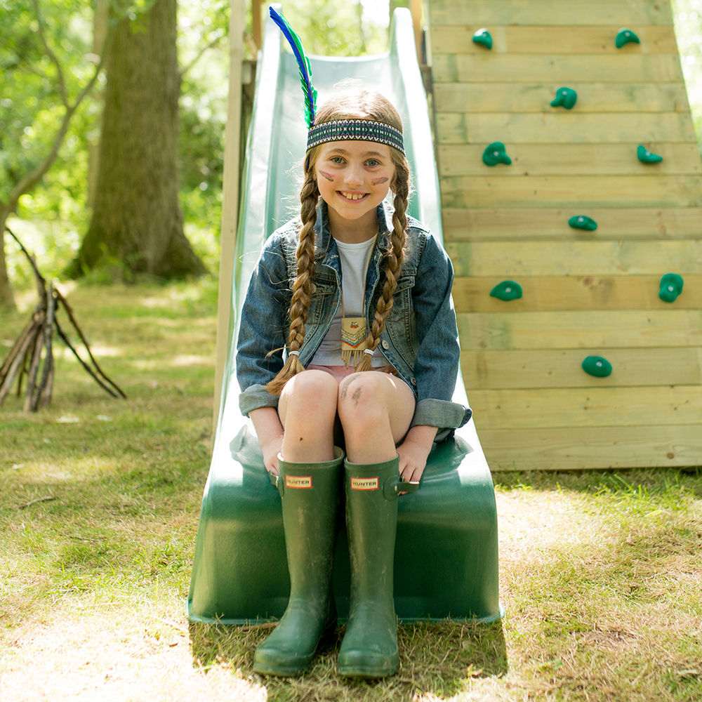 Plum Climbing Pyramid with Slide and Swings