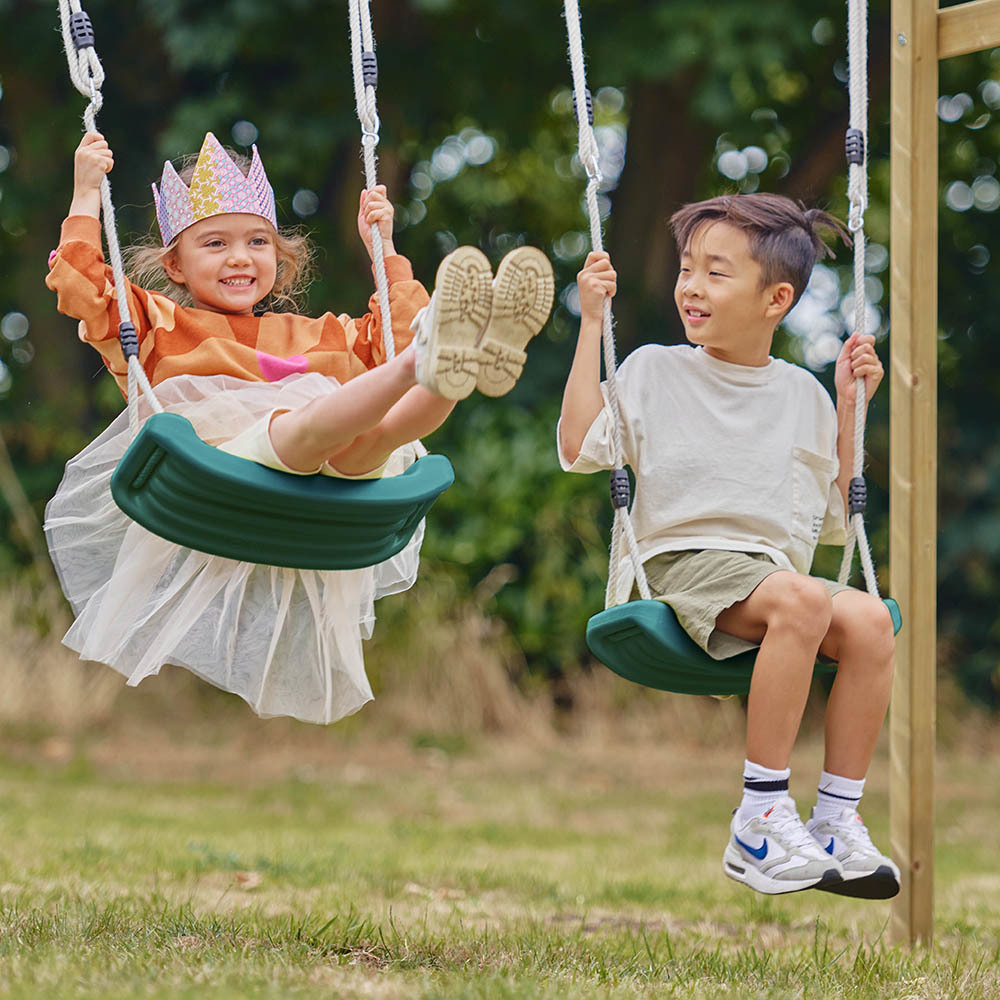 Plum Premium Wooden Lookout Tower with Swings 
