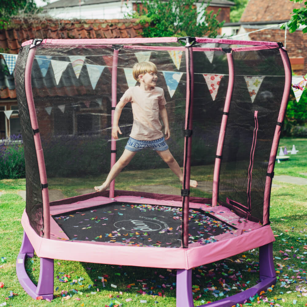 Plum Junior Jumper Trampoline - Pink and Purple - 7ft