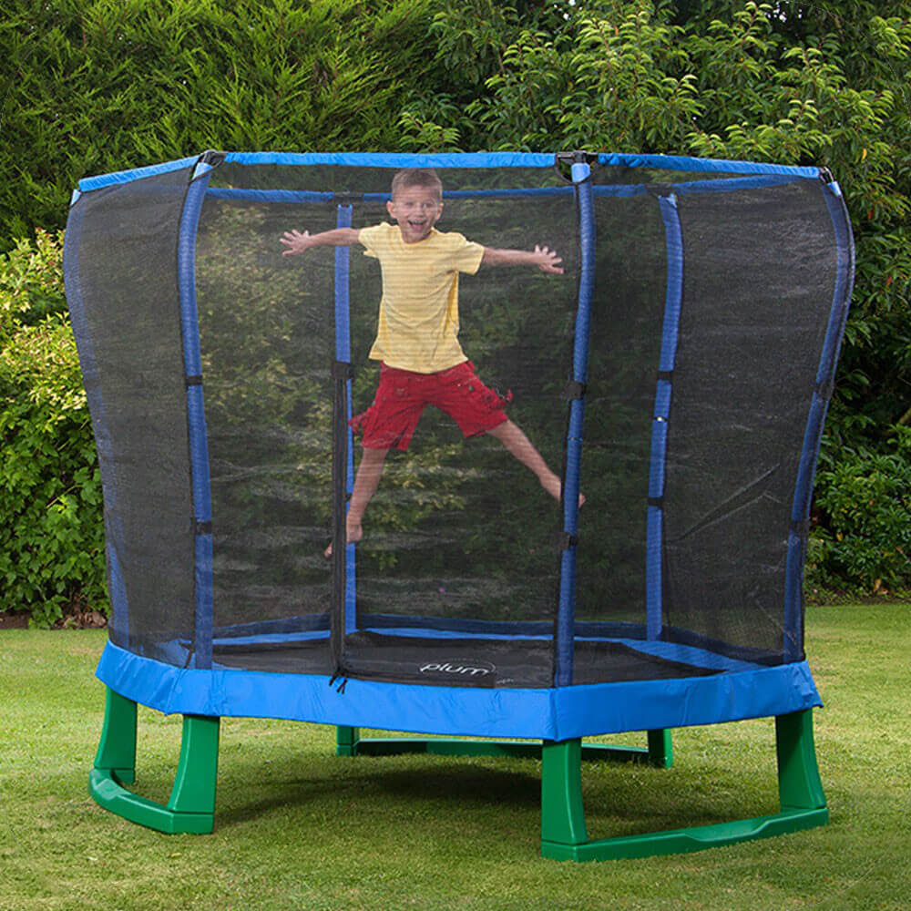 Plum Junior Jumper Trampoline - Blue and Green - 7ft 