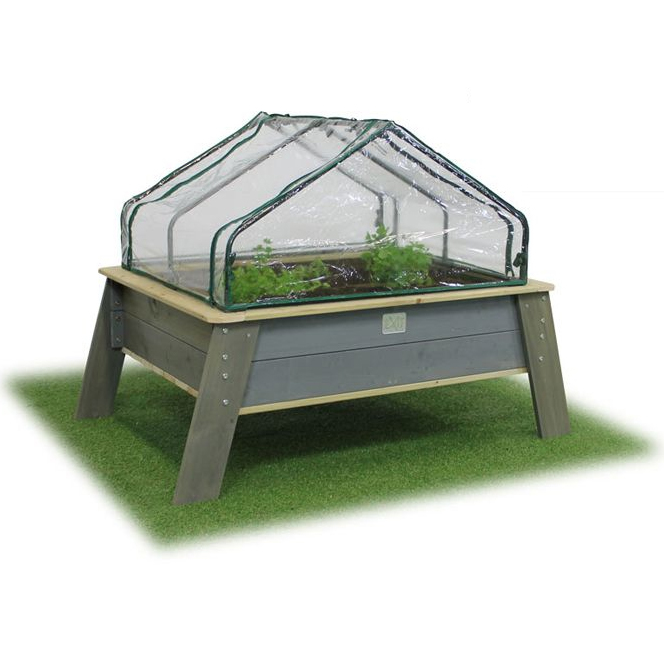 EXIT Toys Aksent Kids Planter Table XL Deluxe with Greenhouse