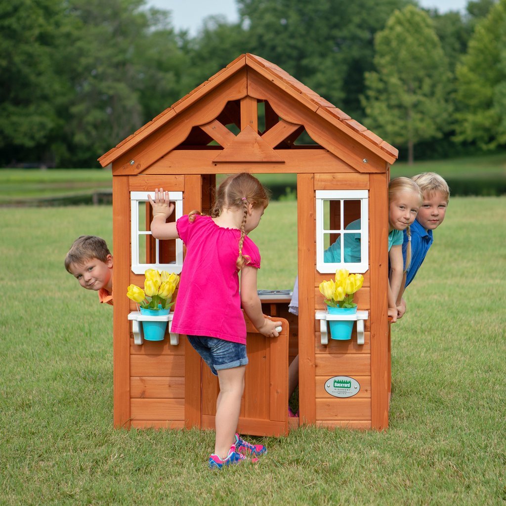 Backyard Discovery Timberlake Playhouse Activity Toys Direct Backyard Discovery Timberlake Playhouse