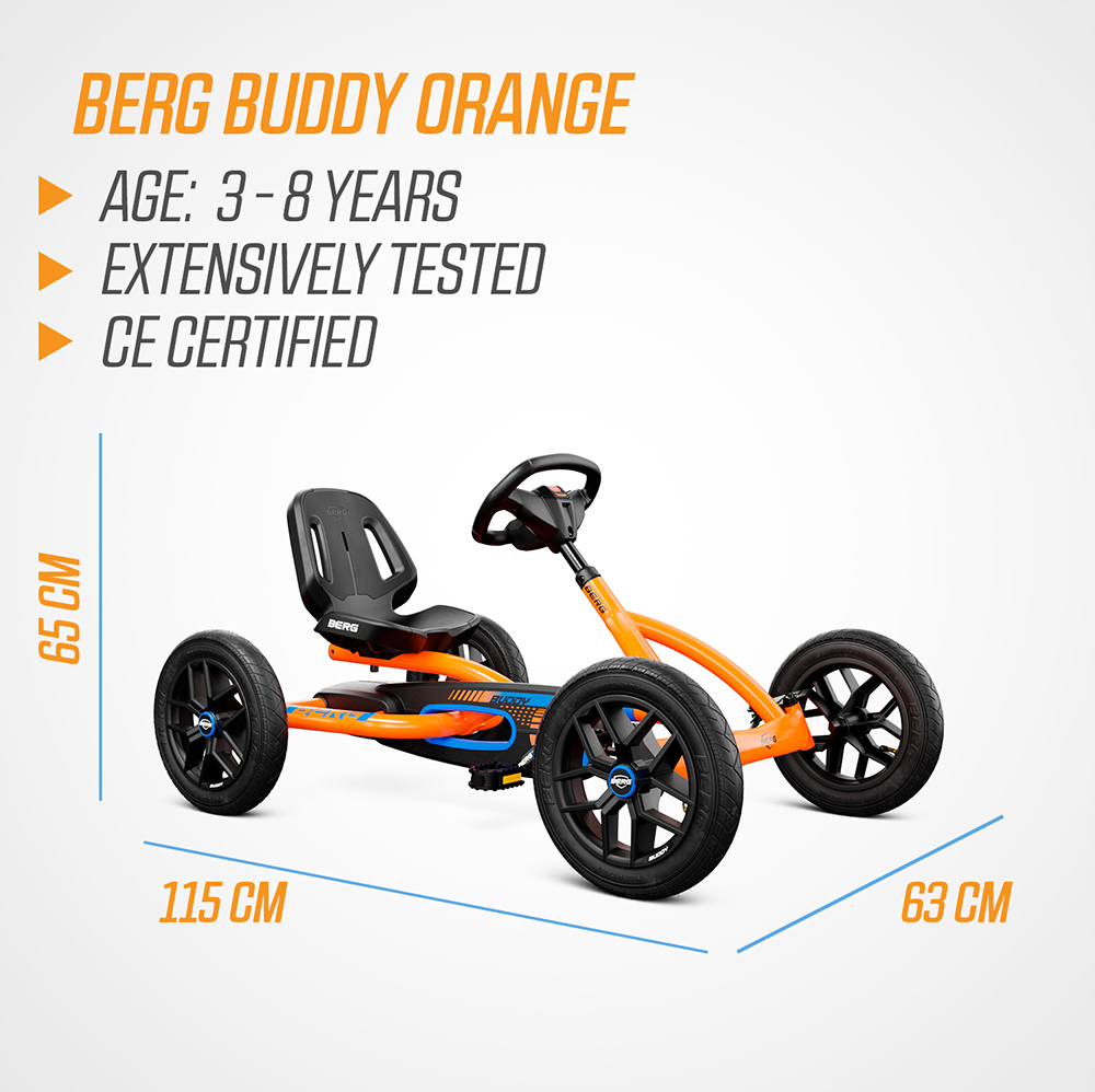 BERG Buddy B-Orange Pedal Go-Kart 