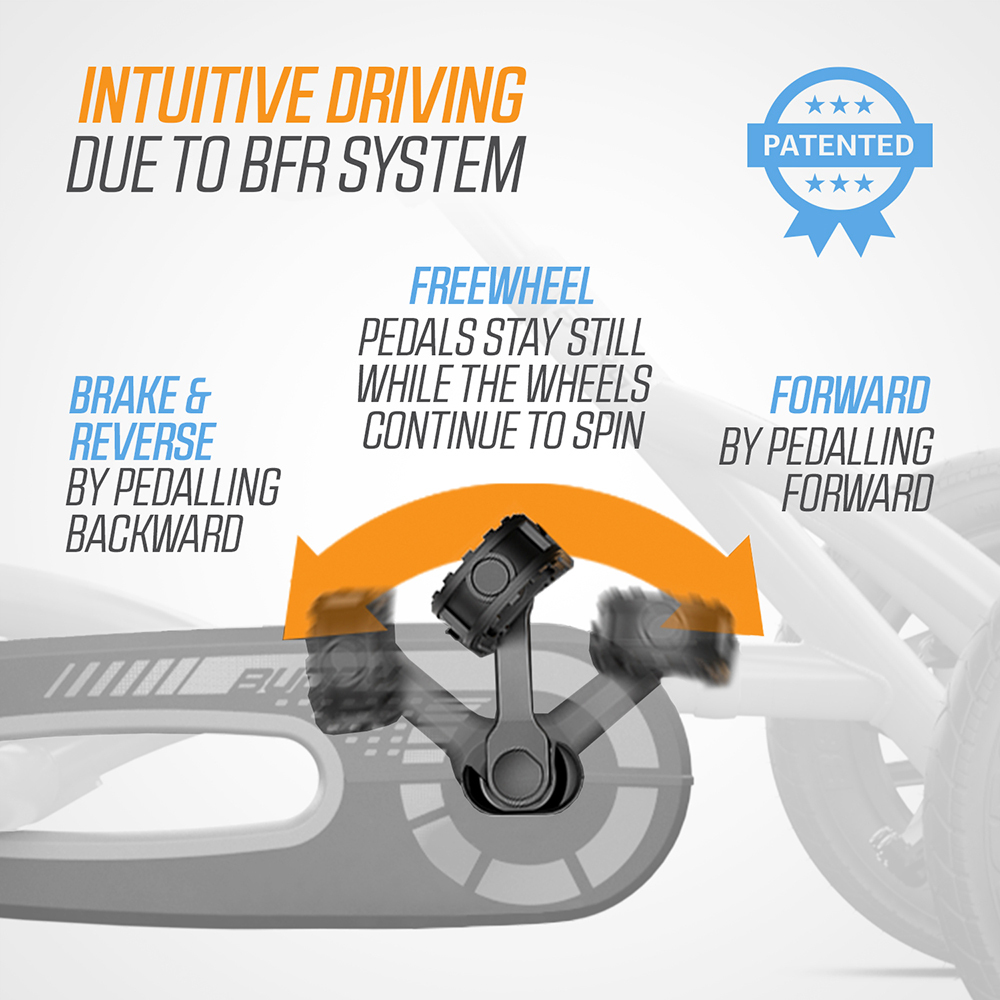 BERG Buddy B-Orange Pedal Go-Kart 