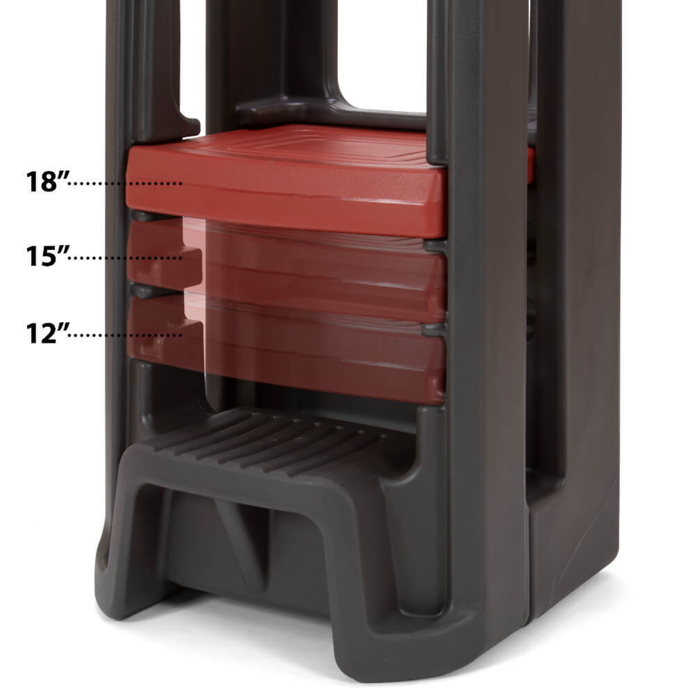Simplay3 Toddler Tower Adjustable Stool - Espresso 