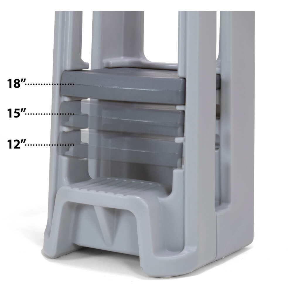Simplay3 Toddler Tower Adjustable Stool - Grey
