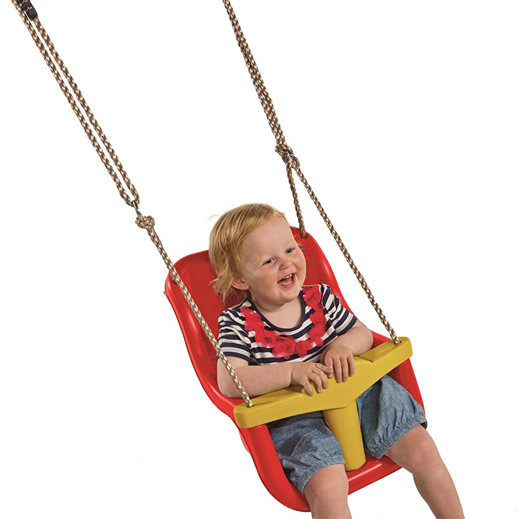 New KBT Toys Deluxe Swing Seat Attachment with Soft PH Ropes RED Swing Seat 