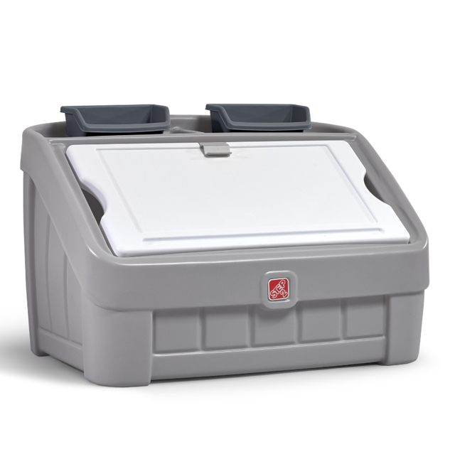 Step2 2-in-1 Toy Box & Art Lid - Grey