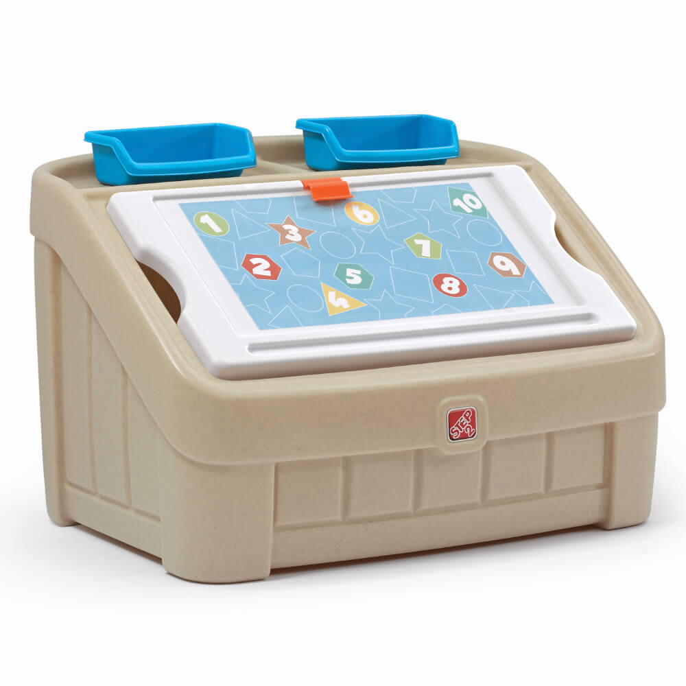 Step2 2-in-1 Toy Box & Art Lid - Beige