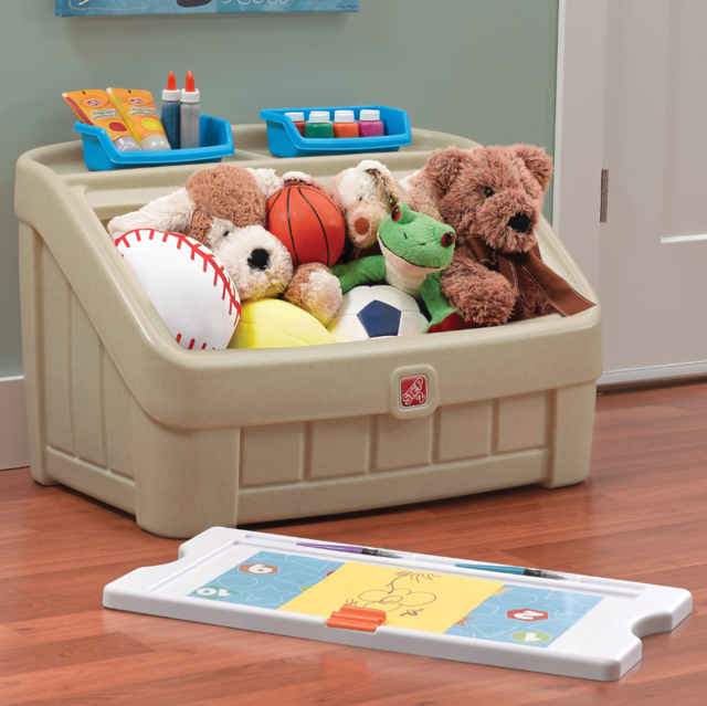 Step2 2-in-1 Toy Box & Art Lid - Beige