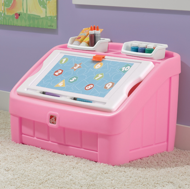 Step2 2-in-1 Toy Box & Art Lid - Pink
