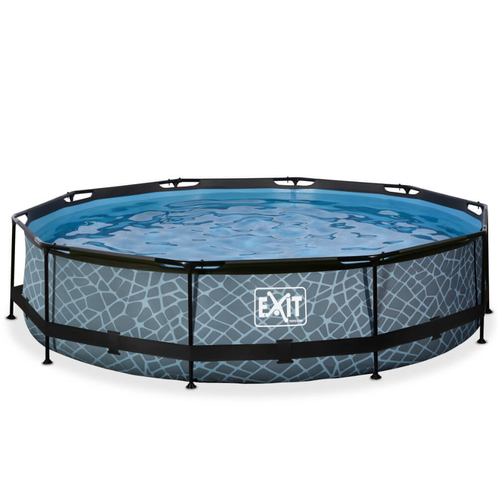 EXIT Toys Frame Pool - Stone- 360 x 76cm