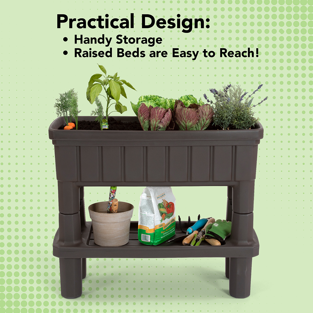 Simplay3 Raised Patio Garden with Storage