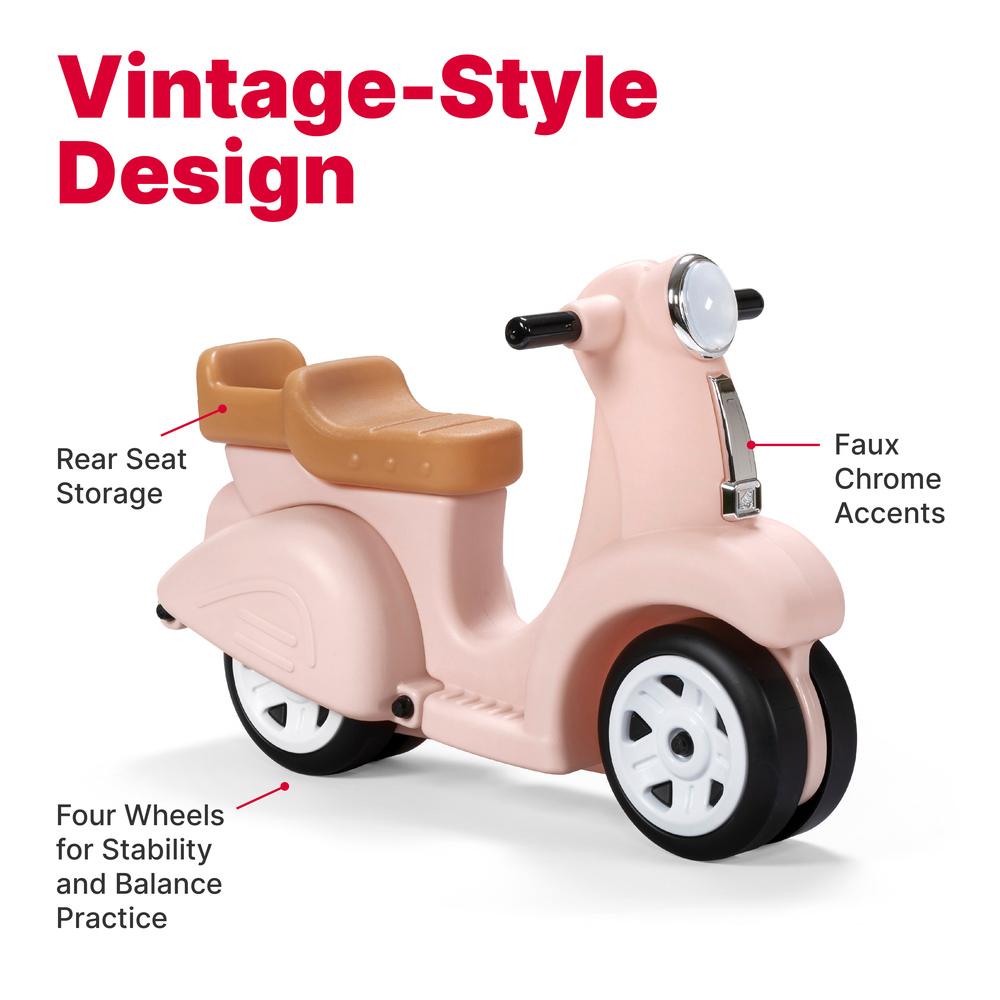 Step2 Ride Along Scooter - Rose Pink