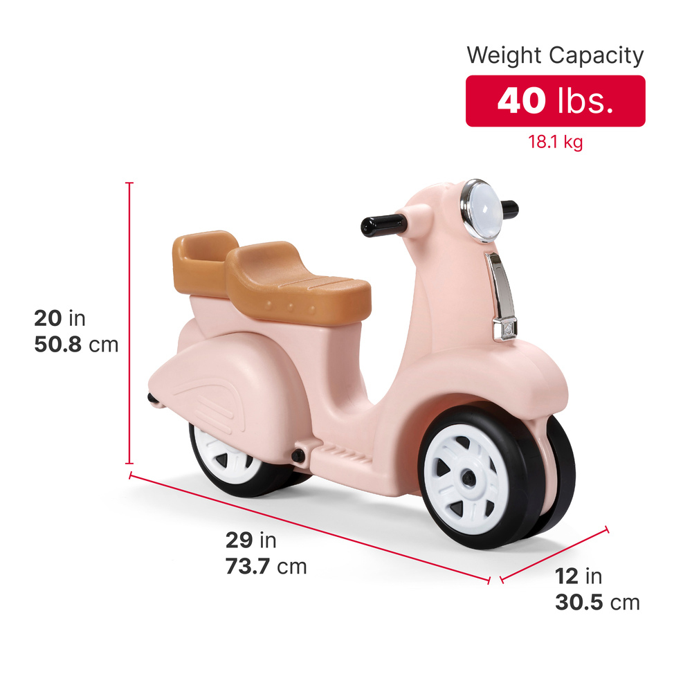 Step2 Ride Along Scooter - Rose Pink