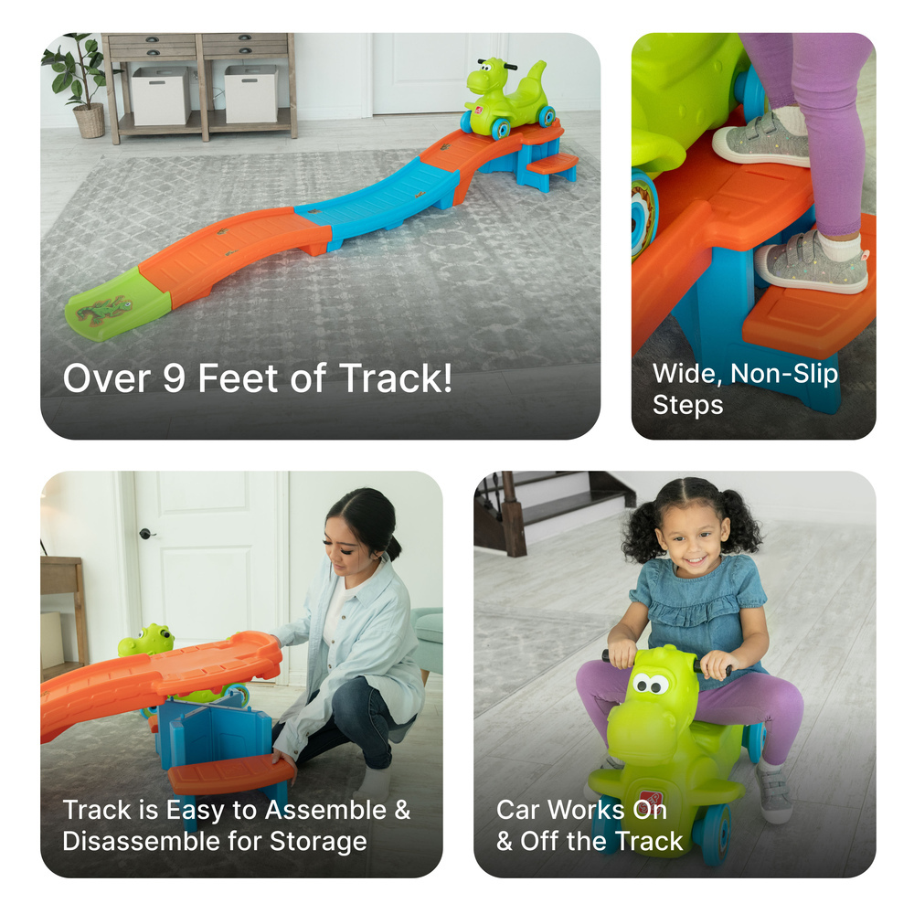 Step2 Dino Dash Up & Down Roller Coaster - 2nd Generation Coaster