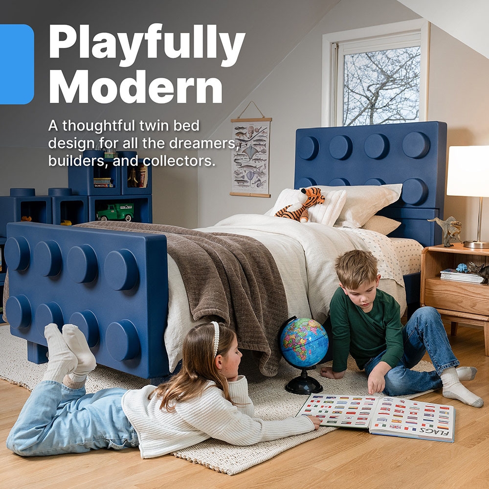 Step2 Contemporary Builders Bed - Denim Blue
