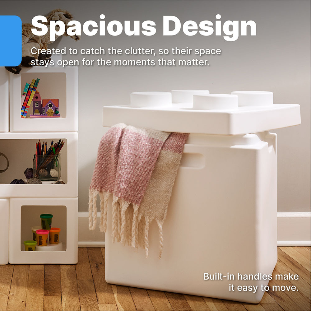 Step2 Contemporary Builders Toy Box - White