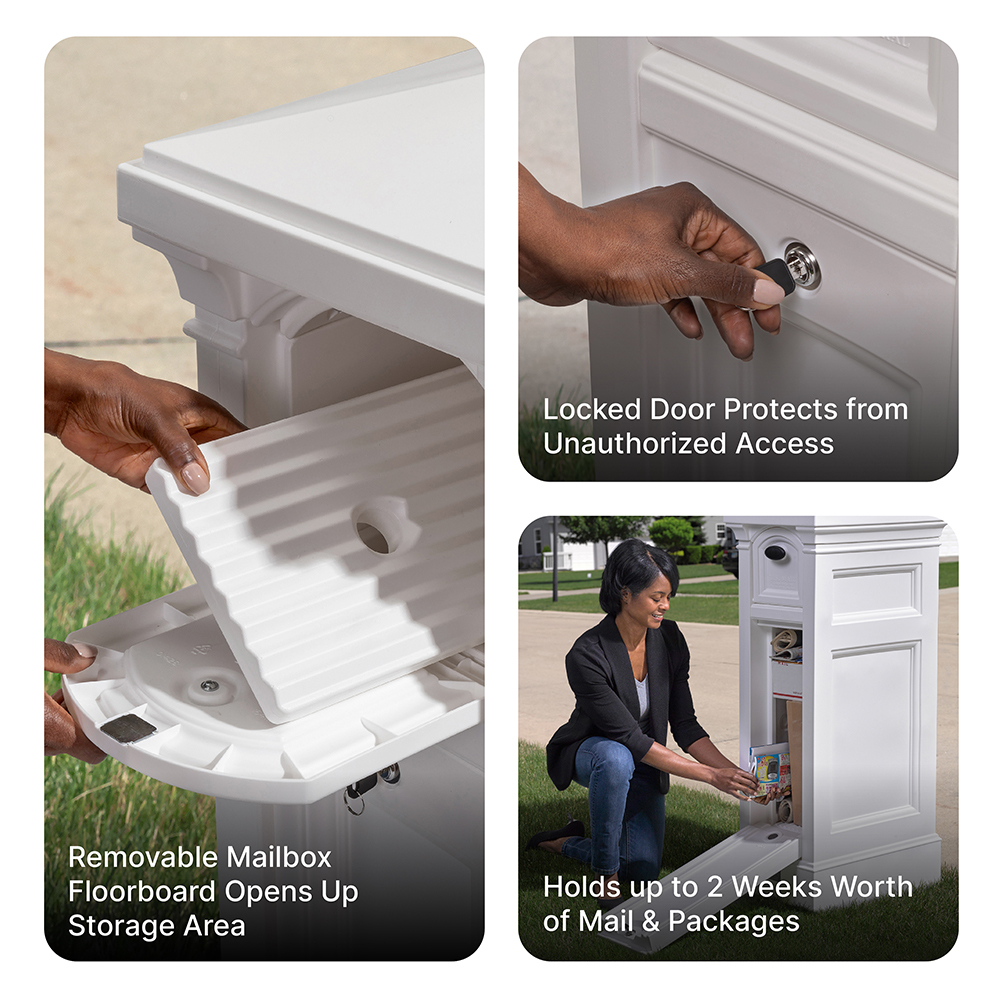 Step2 Atherton Reserve Storage Mailbox - Classic White