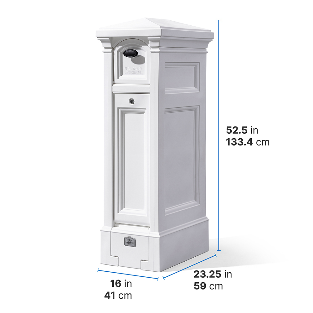 Step2 Atherton Reserve Storage Mailbox - Classic White