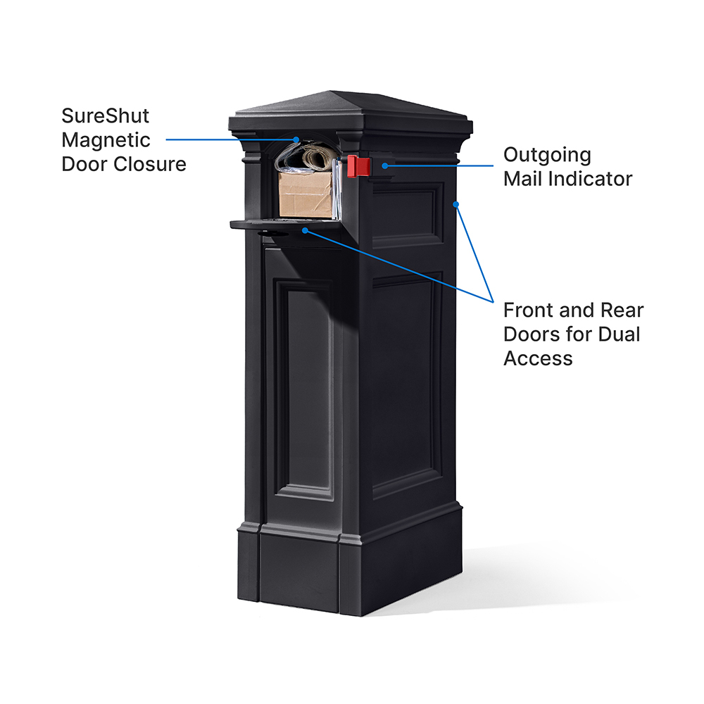 Step2 Atherton Reserve Storage Mailbox - Onyx Black